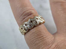 Load image into Gallery viewer, Women&#39;s Vintage Estate 14K Yellow Gold Diamond Ring 3.4g E6867