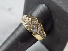 Load image into Gallery viewer, Mens Vintage Estate 14K Yellow Gold Frederick Goldman Diamond Ring 9.1g E6871
