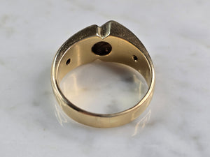 Mens Vintage Estate 14K Yellow Gold Frederick Goldman Diamond Ring 9.1g E6871