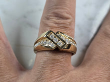 Load image into Gallery viewer, Mens Vintage Estate 14K Yellow Gold Frederick Goldman Diamond Ring 9.1g E6871