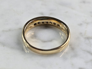 Mens Vintage Estate 14K Yellow Gold Diamond Ring 6.2g E6872