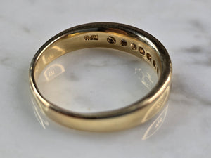 Mens Vintage Estate 14K Yellow Gold Diamond Ring 6.2g E6872