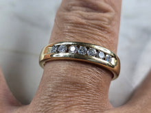 Load image into Gallery viewer, Mens Vintage Estate 14K Yellow Gold Diamond Ring 6.2g E6872