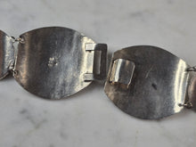 Load image into Gallery viewer, Womens Vintage Estate Sterling Silver Mayan Necklace 65.7g E6878