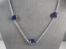 Load image into Gallery viewer, Womens Sterling Silver Natural Sapphire Necklace 12.5g E6880