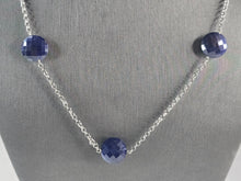 Load image into Gallery viewer, Womens Sterling Silver Natural Sapphire Necklace 12.5g E6880