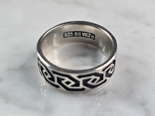 Load image into Gallery viewer, Mens Vintage Estate Sterling Silver Waldeck Johnson Ring 4.7g E6887