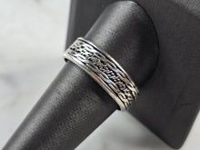 Load image into Gallery viewer, Mens Estate Sterling Silver Irish Celtic Eternity Knot Fidget Ring 4.7g E6889