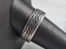 Load image into Gallery viewer, Mens Estate Sterling Silver Irish Celtic Eternity Knot Fidget Ring 4.7g E6889