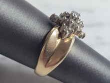 Load image into Gallery viewer, Womens Vintage Estate 14K Yellow Gold Diamond Ring 6.9g E6900