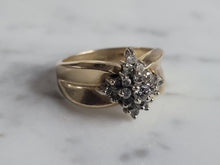 Load image into Gallery viewer, Womens Vintage Estate 14K Yellow Gold Diamond Ring 6.9g E6900
