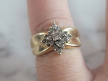 Load image into Gallery viewer, Womens Vintage Estate 14K Yellow Gold Diamond Ring 6.9g E6900
