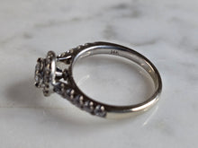Load image into Gallery viewer, Womens Vintage Estate 14K White Gold Diamond Ring Set, 5.7g E6903