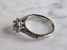 Load image into Gallery viewer, Womens Vintage Estate 14K White Gold Diamond Ring Set, 5.7g E6903