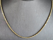 Load image into Gallery viewer, Womens Vintage Estate 10K Yellow Gold Rope Necklace 9.0g E6908
