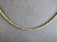 Load image into Gallery viewer, Womens Vintage Estate 10K Yellow Gold Rope Necklace 9.0g E6908