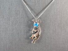 Load image into Gallery viewer, Vintage Estate Sterling Silver Southwestern Kokopelli Pendant Necklace 3.9g E690