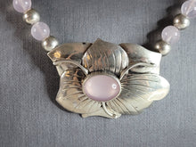 Load image into Gallery viewer, Womens Vintage Carol Felley Sterling Silver Floral Pendant Necklace 63.0g E6921