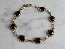 Load image into Gallery viewer, Womens Vintage Estate 14k Gold CARLA Amethyst Bracelet 9.8g #E6928