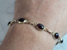 Load image into Gallery viewer, Womens Vintage Estate 14k Gold CARLA Amethyst Bracelet 9.8g #E6928