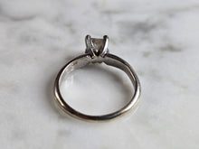 Load image into Gallery viewer, Womens Vintage Estate 14K White Gold Diamond Ring, 2.0g E6929