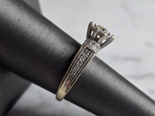 Load image into Gallery viewer, Womens Vintage Estate 14K White Gold Modernist Diamond Ring, 5.3g E6930