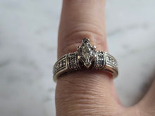 Load image into Gallery viewer, Womens Vintage Estate 14K White Gold Modernist Diamond Ring, 5.3g E6930
