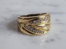 Load image into Gallery viewer, Womens Vintage Estate 18K Gold Bruno Guidi Designer Diamond Ring 5.5g E6932