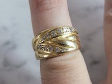 Load image into Gallery viewer, Womens Vintage Estate 18K Gold Bruno Guidi Designer Diamond Ring 5.5g E6932