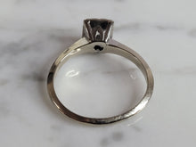 Load image into Gallery viewer, Womens Vintage Estate 14k White Gold Diamond Ring 2.7g #E6933