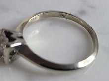 Load image into Gallery viewer, Womens Vintage Estate 14k White Gold Diamond Ring 2.7g #E6933