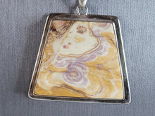 Load image into Gallery viewer, Womens Vintage Estate Sterling Silver Jasper Necklace 22.9g E6934