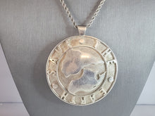 Load image into Gallery viewer, Vintage Estate Sterling Silver Schoenfeld Save the Earth Pendant Necklace 48.4g E6936