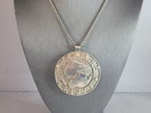 Load image into Gallery viewer, Vintage Estate Sterling Silver Schoenfeld Save the Earth Pendant Necklace 48.4g E6936