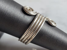 Load image into Gallery viewer, Womens Vintage Estate Sterling Silver Modernist Ring 5.7g E6945