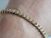 Load image into Gallery viewer, Womens Vintage Estate 14K Gold Diamond Tennis Bracelet w/ 2.0cts 12.4g E6948