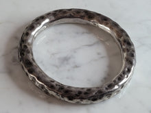 Load image into Gallery viewer, Womens Vintage Estate Sterling Silver Hammered Modernist Bracelet 48.2g E6954