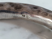Load image into Gallery viewer, Womens Vintage Estate Sterling Silver Hammered Modernist Bracelet 48.2g E6954