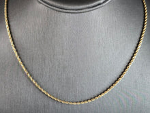 Load image into Gallery viewer, Womens Vintage Estate 14K Yellow Gold Rope Chain Necklace 7.0g E6959