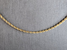 Load image into Gallery viewer, Womens Vintage Estate 14K Yellow Gold Rope Chain Necklace 7.0g E6959