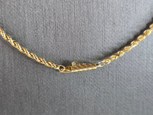 Load image into Gallery viewer, Womens Vintage Estate 14K Yellow Gold Rope Chain Necklace 7.0g E6959