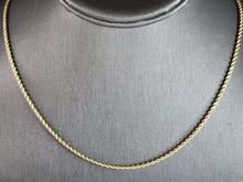 Load image into Gallery viewer, Womens Vintage Estate 14K Yellow Gold Rope Chain Necklace 6.3g E6968