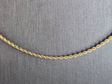 Load image into Gallery viewer, Womens Vintage Estate 14K Yellow Gold Rope Chain Necklace 6.3g E6968