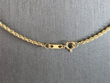 Load image into Gallery viewer, Womens Vintage Estate 14K Yellow Gold Rope Chain Necklace 6.3g E6968