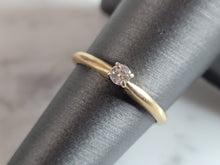 Load image into Gallery viewer, Womens Vintage Estate 14k Gold Diamond Engagement Ring 1.3g #E6976