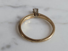 Load image into Gallery viewer, Womens Vintage Estate 14k Gold Diamond Engagement Ring 1.3g #E6976
