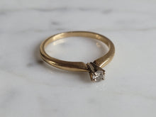 Load image into Gallery viewer, Womens Vintage Estate 14k Gold Diamond Engagement Ring 1.3g #E6976