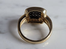 Load image into Gallery viewer, Womens Estate 14K Yellow Gold Diamond Cluster Ring 6.0g E6977