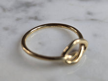 Load image into Gallery viewer, Womens Vintage Estate 14K Gold Gabriel Co Infinity Love Ring 1.8g E6985