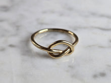 Load image into Gallery viewer, Womens Vintage Estate 14K Gold Gabriel Co Infinity Love Ring 1.8g E6985